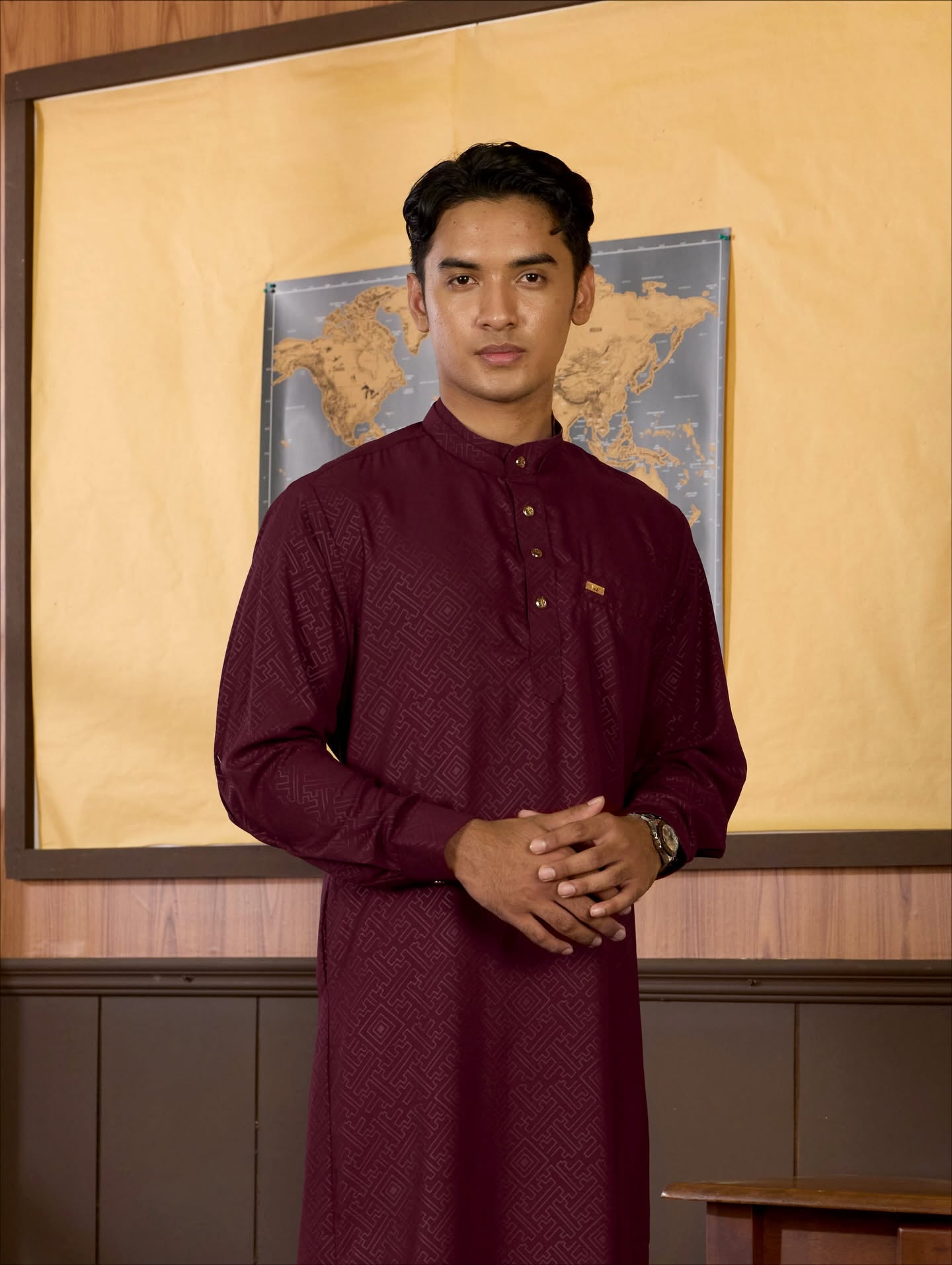Jubah Zindra - MAROON