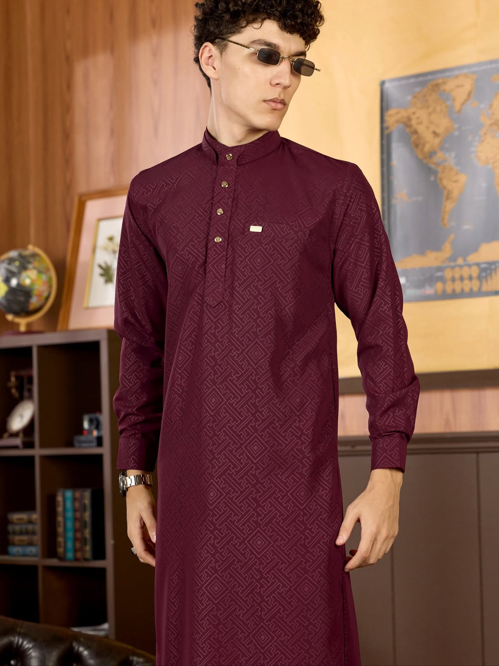 Jubah Zindra - MAROON