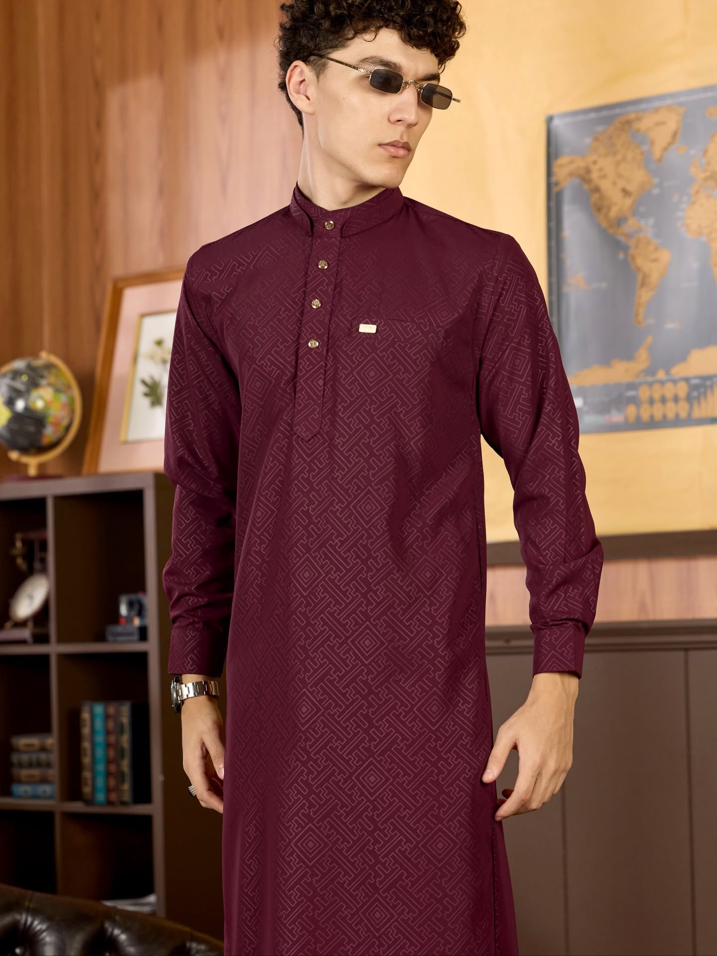 Jubah Zindra - MAROON