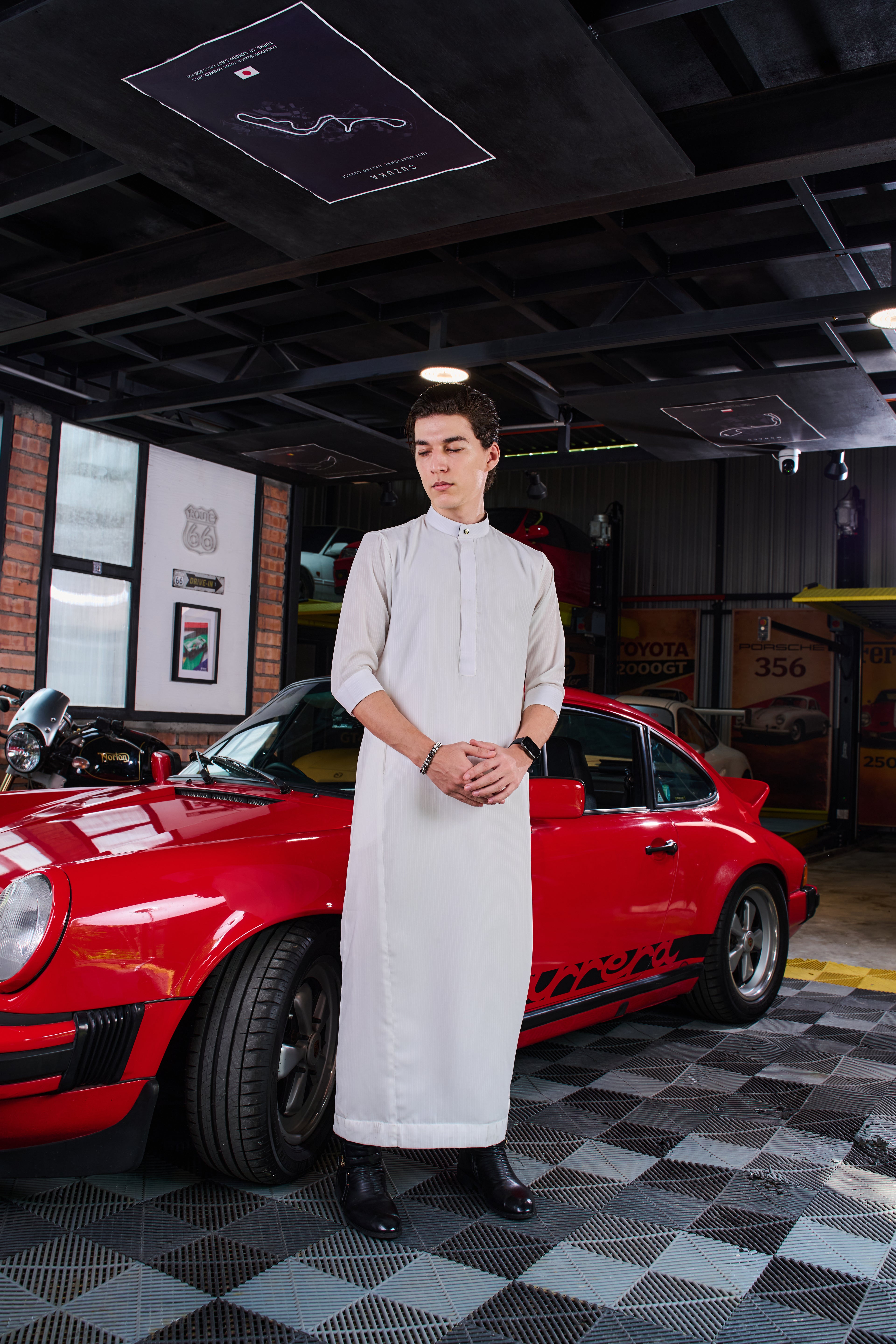 Jubah Zindra Zayr - OFF WHITE